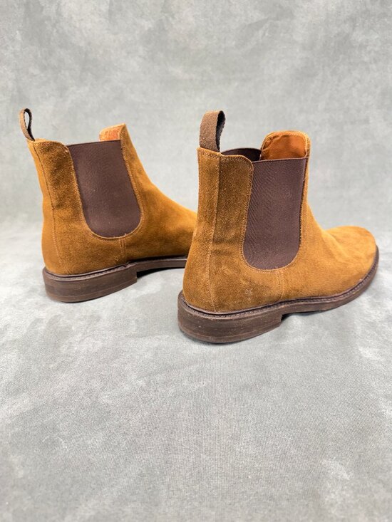 Frye Seth Chelsea Boots Men’s 11.5D Tan Suede Pull On Ankle Boots main image 4